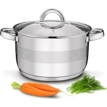 Hrnec Hrnec d26cm+PO sklo, ( 7,5l) ROGER, indukce, NR