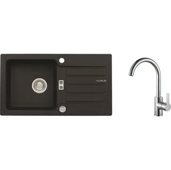 Granitový dřez SET ALVEUS NIAGARA 30/91 + BATERIE TONIA CHR