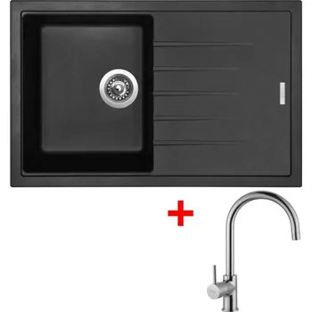Granitový dřez Sinks BEST 780 Pureblack + Vitalia