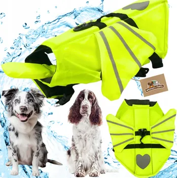 Obleček pro psa KAPOK pro psa plovací vesta do vody SE KŘÍDLY vel. M