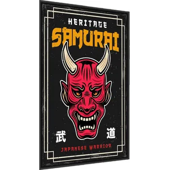 Obraz Plakát v Rámu ĎÁBEL Nápisy Symboly Koláž 60x80