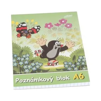 Blok Poznámkový blok KRTEK A6, čtvereček, 50 listů