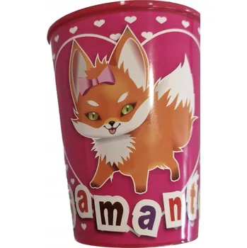 PLASTOVÝ HRNEK PRO DĚTI ČERVENÝ MODRÝ