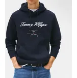 Pánská modrá mikina Tommy Hilfiger - Velikost L, Barva Modrá 56304 MW0MW33631