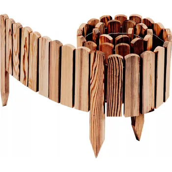 Zahradní obrubník Zahradní lem dřevěná 200 cm x 40 cm, vícebarevná