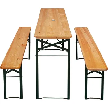 Zahradní sestava 3dílný pivní set | tmavě zelená