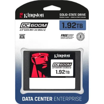 Interní pevný disk Disk 1.92TB SSD SATA 6Gbit Kingston DC600M SEDC600M/1920G DWPD 1