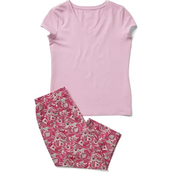 Dámské pyžamo 705224 - Tchibo - 3/4 pyžamová souprava - pro ženy - vel. M 40/42 - barva: růžová