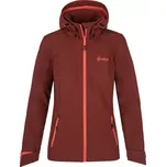 Dámská softshellová bunda Kilpi RAVIA-W tmavě červená 34