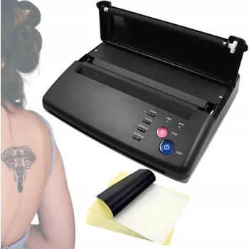 Tetování MINI TERMOTISKÁRNA A5 A4 PRO TRANSFER TETOVÁNÍ PŘENOSNÁ TATTOO ČERNÁ