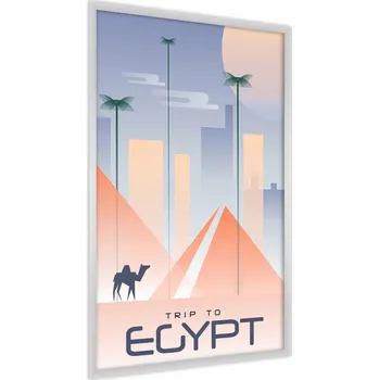Obraz Plakát v Rámu Symboly Egypta Nápisy Dekorace 50x70