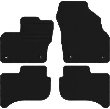 autokoberec TOYOTA MIRAI 14-20 velurové autokoberce EKO ČERNÉ