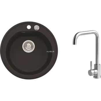 Granitový dřez SET ALVEUS NIAGARA 10- 91+ BATERIE ANGE CHR