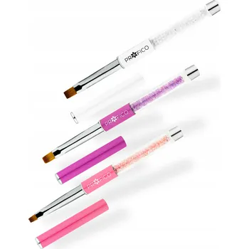 Kosmetický štětec Profico štětce na akryl gel sada 3ks