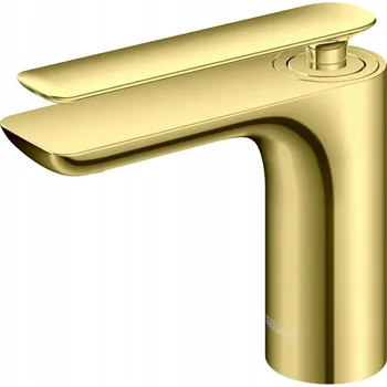 Vodovodní baterie Stojánková umyvadlová baterie Kohlman Experience Gold zlatá QB100EGD