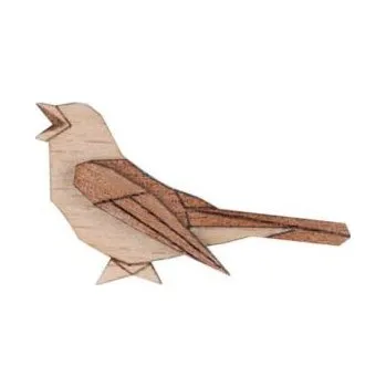 Brož Brož Nightingale Brooch ze dřeva s praktickým zapínáním a možností výměny či vrácení do 30 dnů zdarma. - BR128