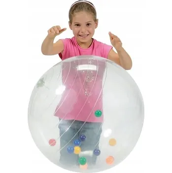 Gymnastický míč Gymnastický míč pro děti průhledný s kuličkami Activity Ball Gymnic