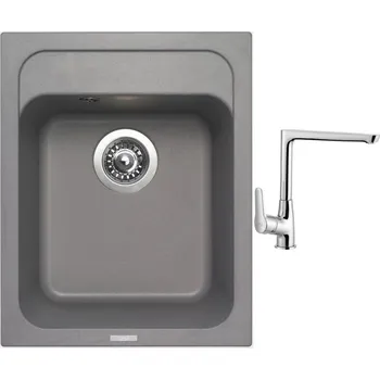 Kuchyňský dřez Set Sinks CLASSIC 400 Titanium +baterie Sinks baterie CASPIRA chrom