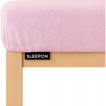 Prostěradlo FROTÉ PROSTĚRADLO S GUMOU 180X200 SVĚTLE RŮŽOVÉ MATNÉ HUSTÉ RŮŽOVÉ