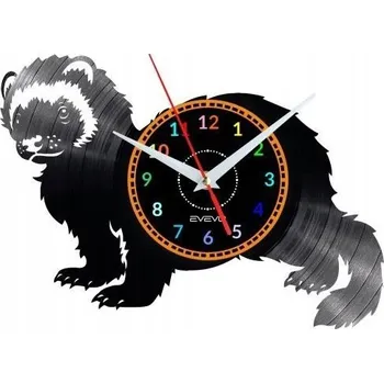 Hodiny FRETKA DEKORATIVNÍ NÁSTĚNNÉ HODINY MODERNÍ VINYLOVÁ DESKA VINYL