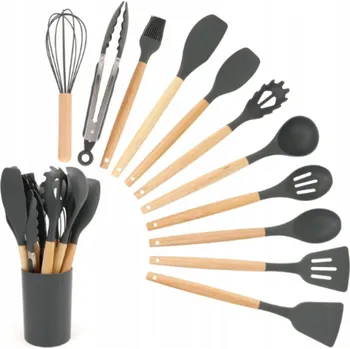 Sada kuchyňského náčiní KUCHYŇSKÉ NÁČINÍ SADA SILIKONOVÉHO KUCHYŇSKÉHO NÁČINÍ 12 KS