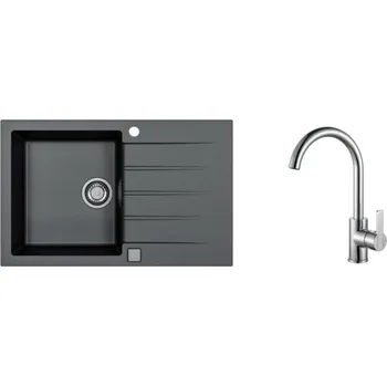 Kuchyňský dřez SET CADIT 20-91 + BATERIE TONIA CHR