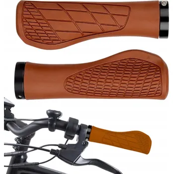 grip Gripy na kolo Gearox MĚKKÉ GRIPY NA KOLO 2KS HNĚDÉ