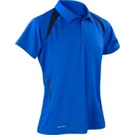 SPIRO Pánská sportovní polokošile Team Spirit - Královská modrá / tmavě modrá | 4XL