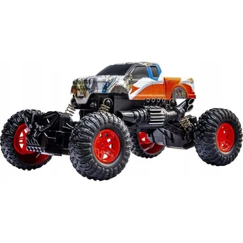 autíčko Dálkově ovládané terénní auto Cross-Country, měřítko 1:18, červená kola