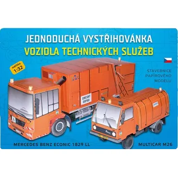 omalovánky Vozidla technických služeb - Stavebnice papírového modelu