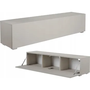 Televizní stolek TV stolek KIRA 140 x 30 x 32 cm, TV skříňka PREMIUM 18mm kašmír