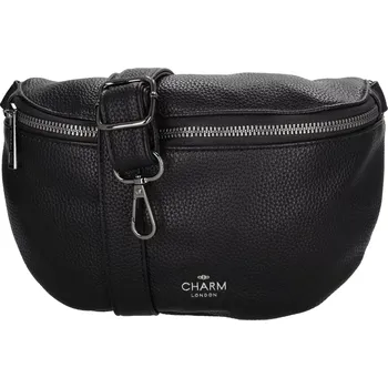 Ledvinka Černá elegantní kožená ledvinka „Alexis“