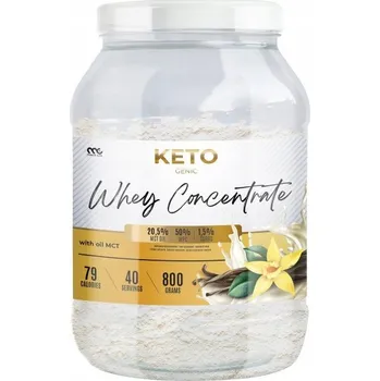 Protein MUSCLE CLINIC KETO WHEY KONCENTRÁT 800G vanilka