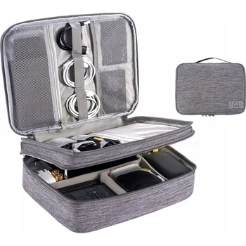 IP kamera Cestovní Organizér na Kabely a Nabíječky Šedý