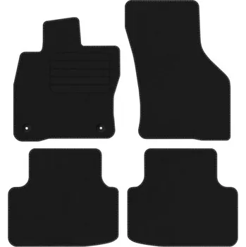 autokoberec Seat LEON IV PHEV 20- Velurové autokoberce EKO ČERNÉ