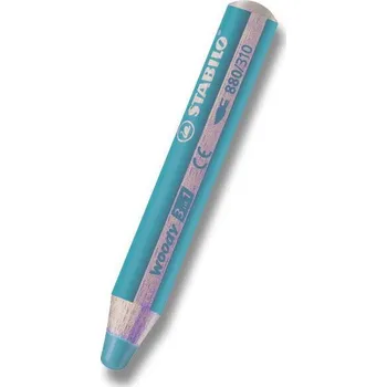 Kresba Pastelka STABILO Woody 3v1 tyrkysová