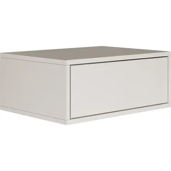 Noční stolek Noční stolek Framme závěsný se zásuvkou 50 cm bílý