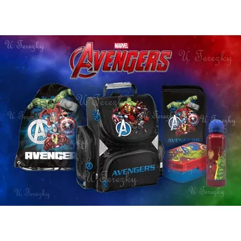 Školní batoh Školní set sada AVENGERS 5 ks batoh aktovka, sáček, penál AV25LL-525/05/02