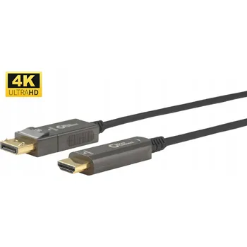 Video kabel MicroConnect Premium Optický DP - HDMI Kabel