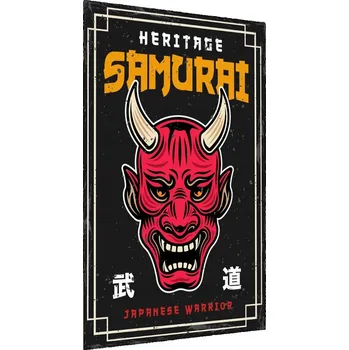 Obraz Plakát v Rámu ĎÁBEL Nápisy Symboly Koláž 60x80