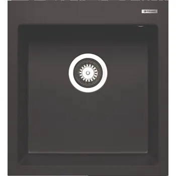 Granitový dřez Granitový dřez Pyramis Istros 46 x 50 1B Černá