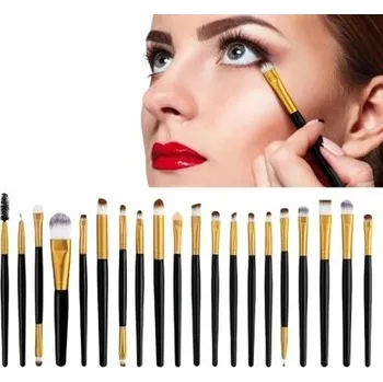 Kosmetický štětec SADA 20 PROFESIONÁLNÍCH ŠTĚTCŮ NA MAKE-UP | KOMPLETNÍ SADA