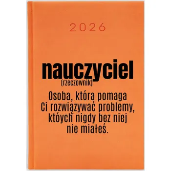 Diář Knižní diář pro učitele 2026 A5 oranžový