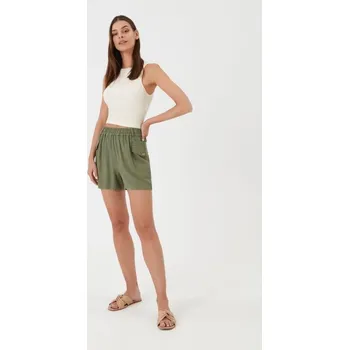 Dámské kraťasy Sinsay - Kraťasy cargo - khaki - 6912J-87X - 6912J-87X-S