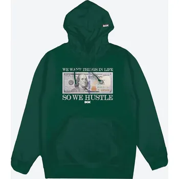 Pánská mikina DGK mikina - Asset Hooded Fleece Forest Green (MULTI) velikost: L