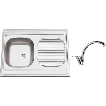 Set Sinks CLP-A 800 M matný + baterie Sinks baterie EVERA chrom