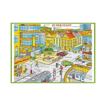Německý jazyk In der Stadt / Ve městě - Naučná karta