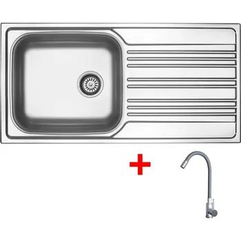 Kuchyňský dřez Sinks STAR 1000 XXL + ELASTA nerez/šedá