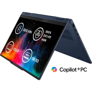 Notebook Lenovo IdeaPad 5 2-in-1 RyzenAI 5 340/Copilot+/16GB/SSD 1TB/14"/WUXGA/OLED/až 500nitů/60Hz/Pero/65W/WIN11 Home/modrá