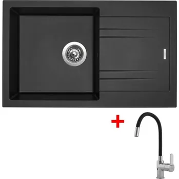 Kuchyňský dřez Sinks LINEA 780 Metalblack + Flexia